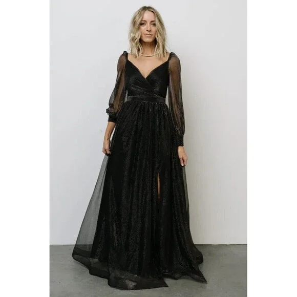 Baltic Born Black Maxi Dress - Picture 1 of 16